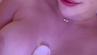 Fabienne.0805 Titty play with Dildo – Onlyfans video Hot